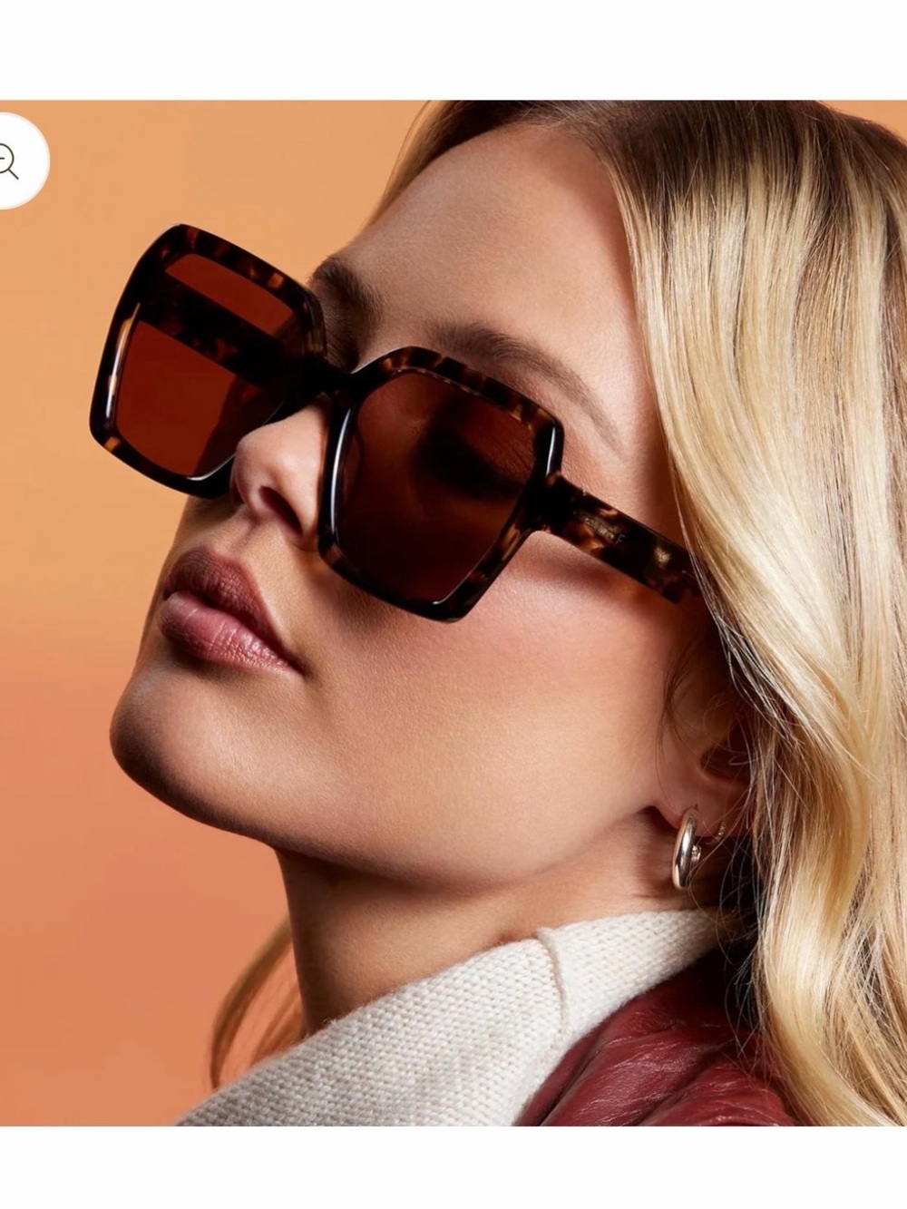 Diff Eyewear Sloane Oversized Tortoiseshell Sunglasses with Brown Lenses